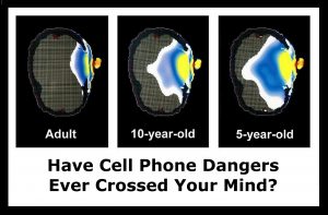 brain scans when using cellphone