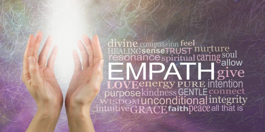 Empath - words and hands with light